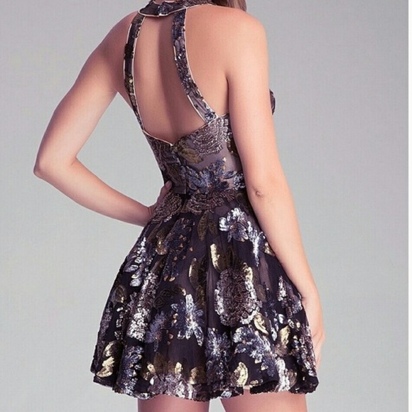 Bebe Sequin Fit & Flare Sequin Bebe - Picture 4 of 11